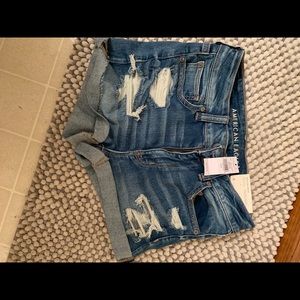 American eagle hi rise shortie next level stretch